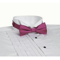 Fuchsia Banded Bow Tie